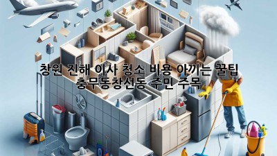 창원 진해 이사 청소 비용 아끼는 꿀팁🍯 충무동/창선동 주민 주목!