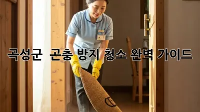 곡성군 🏡 곤충 방지 청소🧹 완벽 가이드!